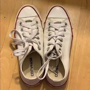 white low top converse